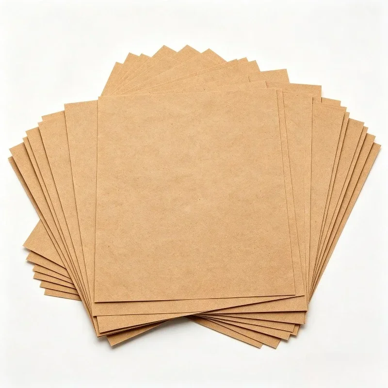 200p Eco-friendly Kraft Stickers custom logo labels for bakery gifts handmade vintage style for brand packaging view 2
