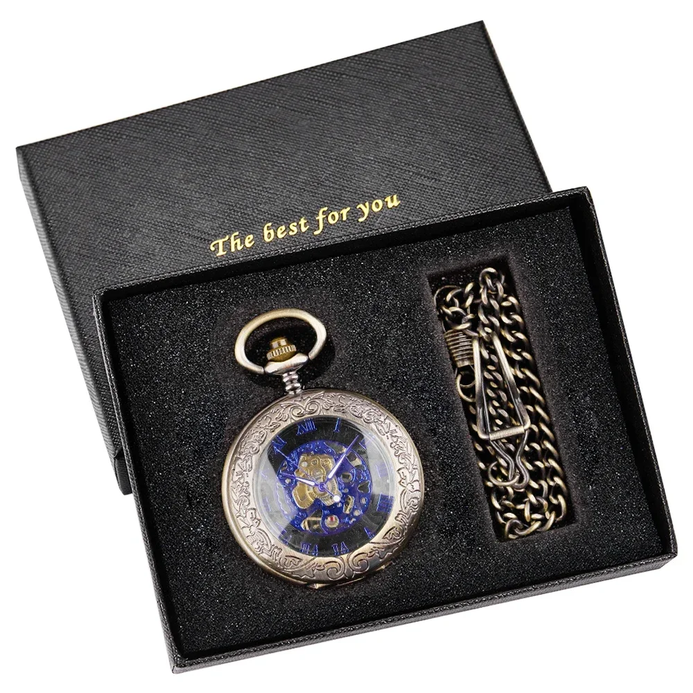 

Luxury Mechanical Pocket Watch High Quality For Men Hand-winding Accessory Sweater Chain Pendant Clock Gifts