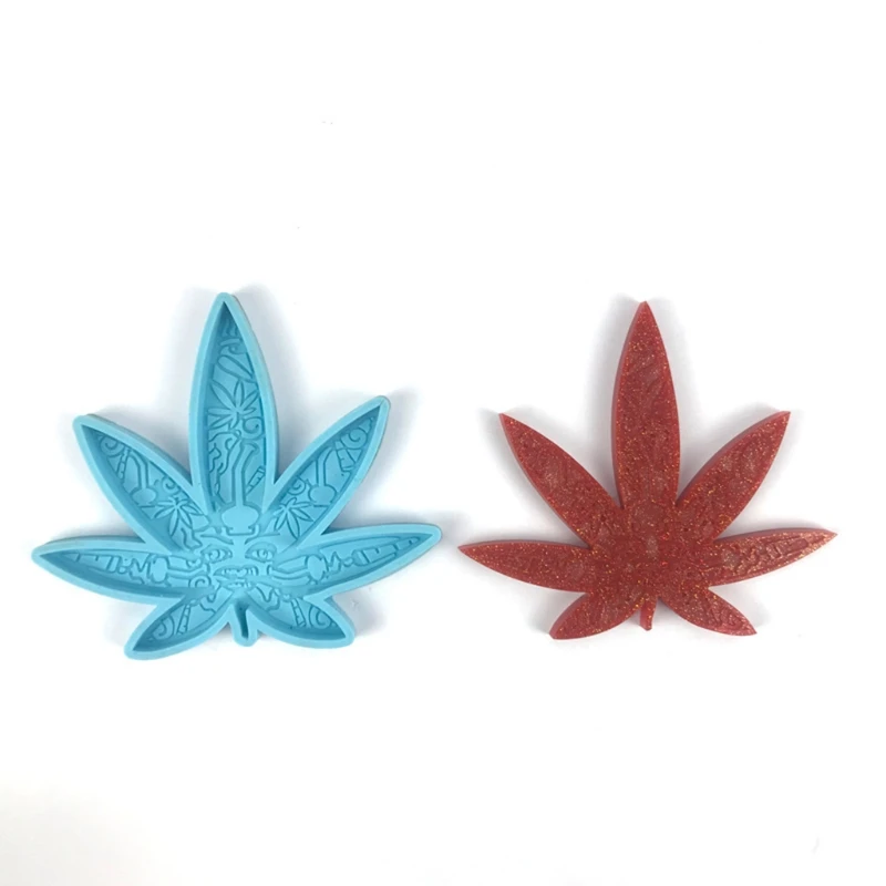 DIY Weed Leaves Silicone Resin Mold Epoxy Resin Silicone Casting Molds DIY Resin Craft Tools