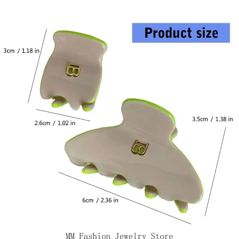 D0ub uniek haarklauwclip bruin haar klauw haar versiering elegante brede haarklauw clip haarversiering