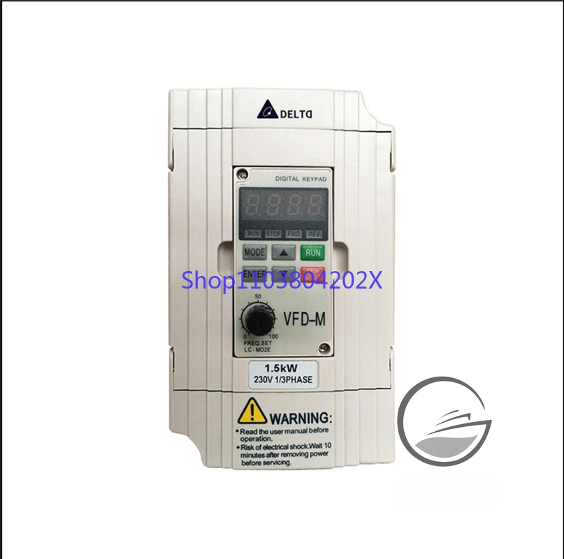 Inverter VFD015M21A, 0.4KW /0.75KW/1.5KW, Output Frequency 0.1-400Hz Carrier Frequency Up To 15kHz