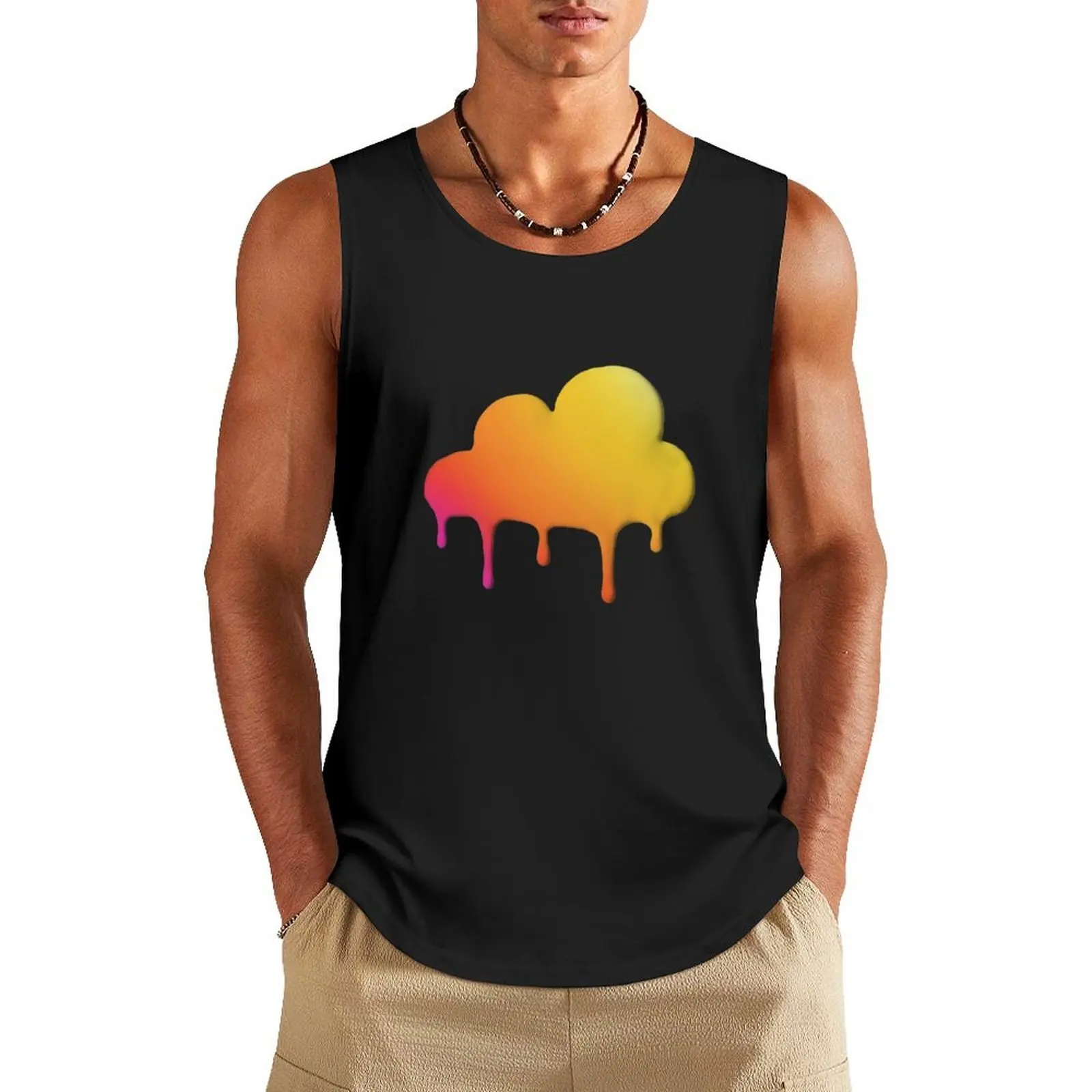 

Dixie Damelio - be happy Cloud (big logo only rainbow)| Charli Damelio Hype House Tiktok Tank Top Vests Men's sleeveless