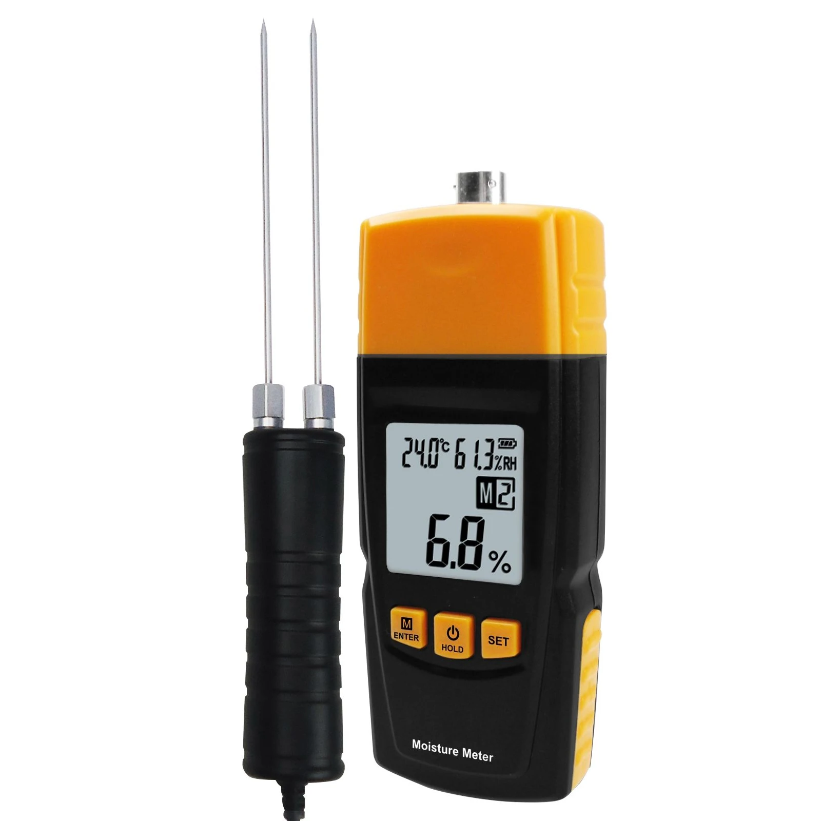 High Accuracy Wood Moisture Meter for Timber, Damp Detector, Bamboo, Paper, Soft Wood
