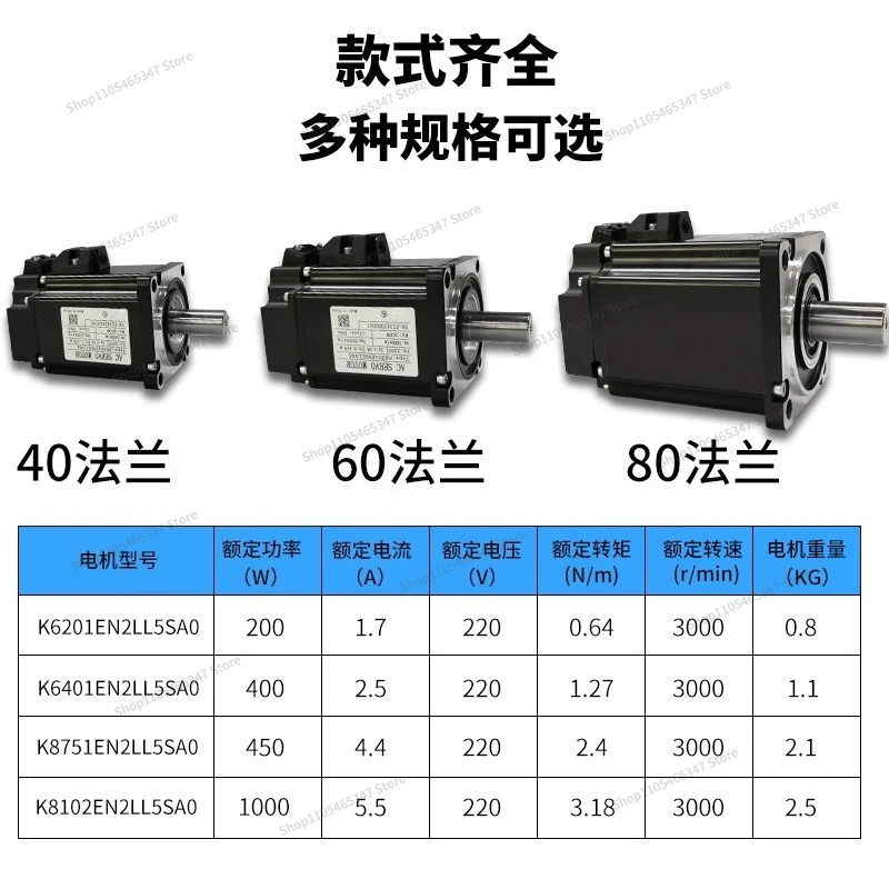 For Servo Motor Set, High-power AC Driver Servo Magnetic Three-phase