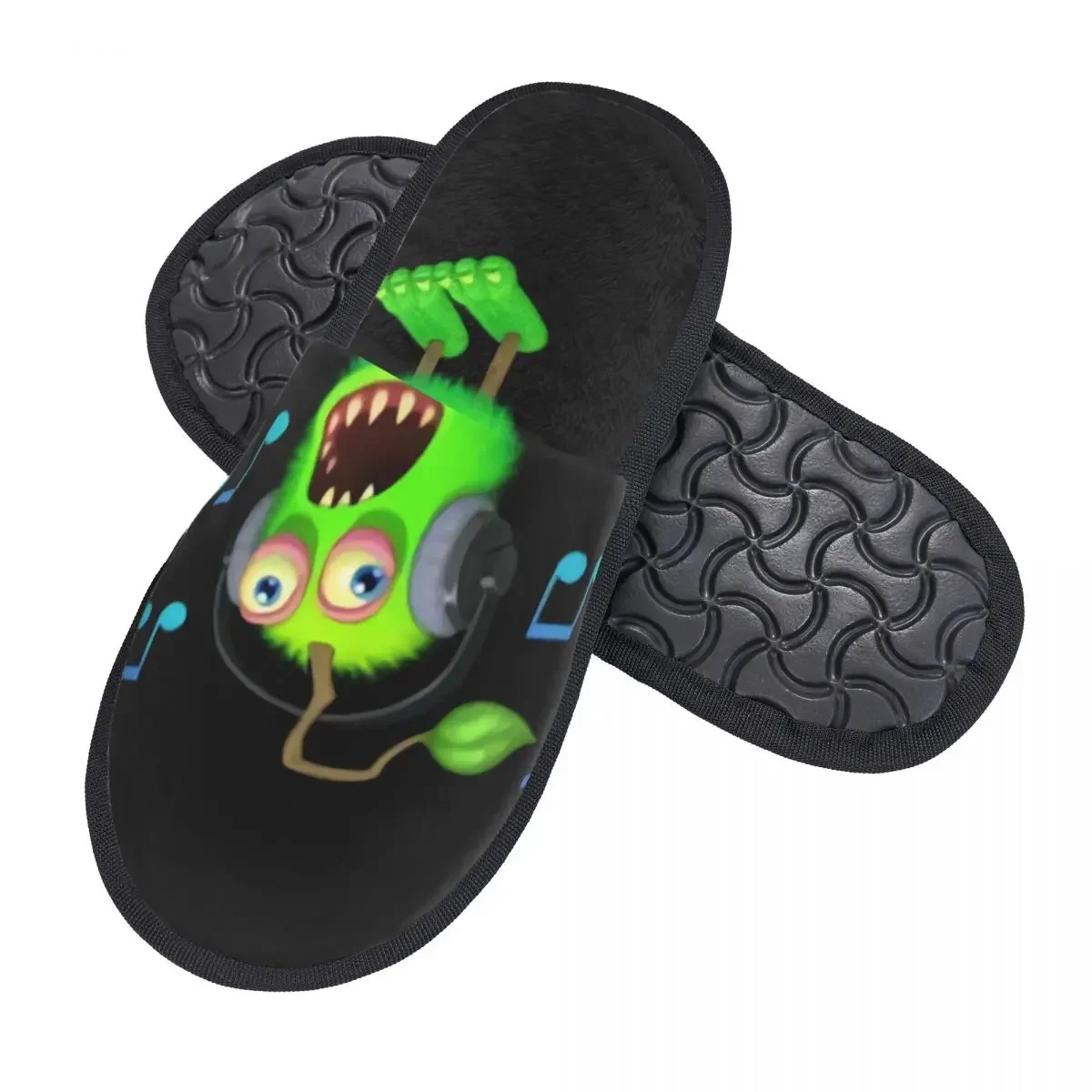 Custom My Singing Monsters Soft Memory Foam House Slippers Women Adventure Action Game Cozy Warm Anti-skid Sole Slipper