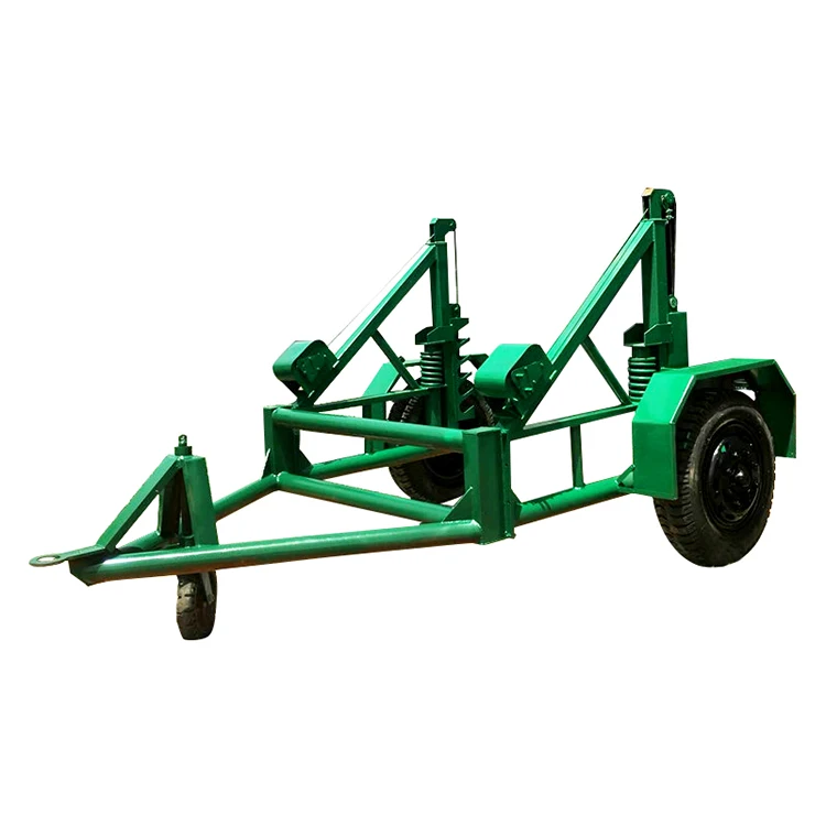 Versatile Manual Gear Metal Cable Drum Trailer with Online Consultation Model