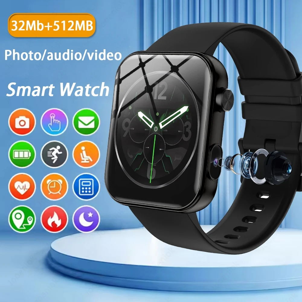 

2025 New Smartwatch with Camera 32Mb+512MB Memory Recording Video Multifunctional Watch Men's Sports Smart Watch Women's