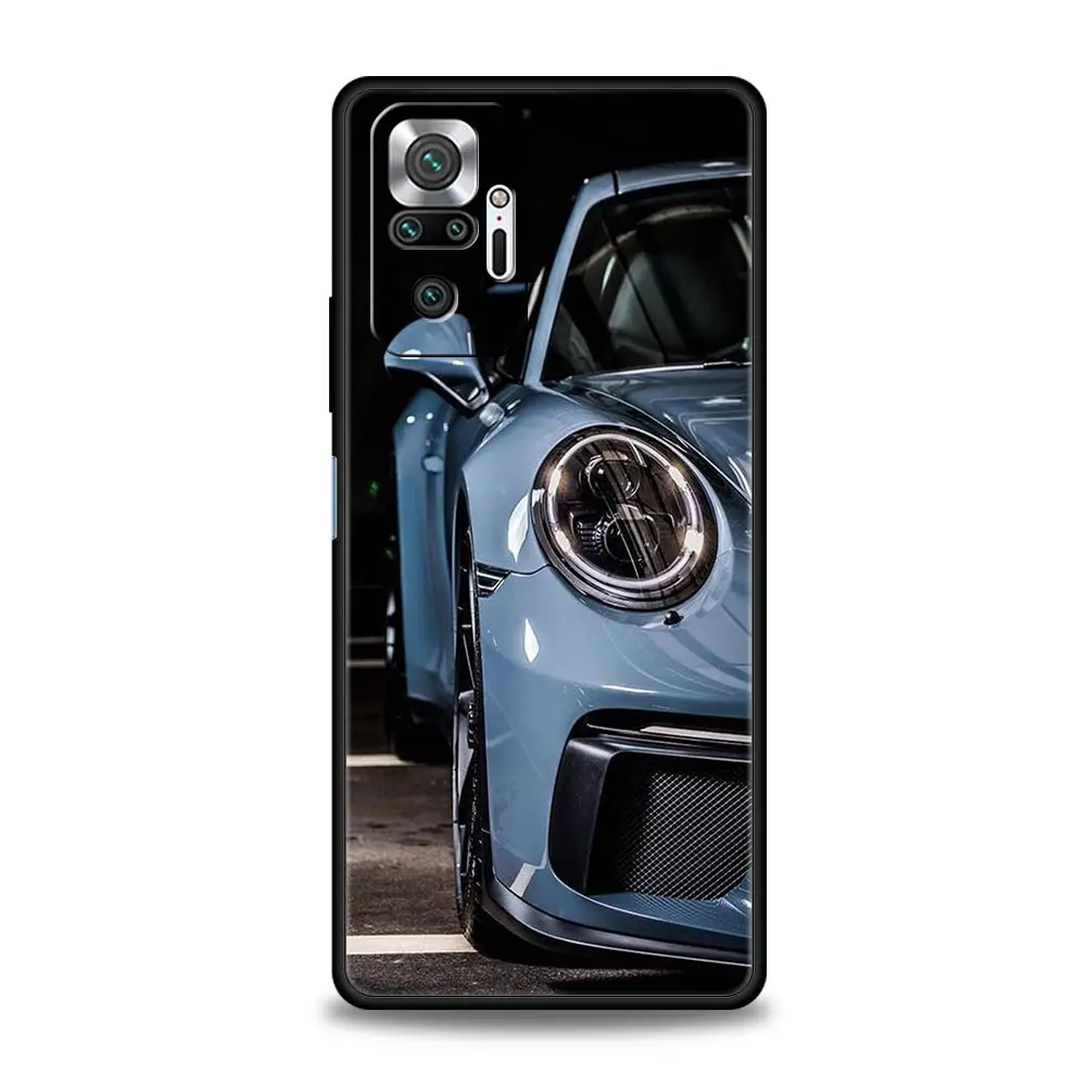 Super Car Sport Phone Case For Xiaomi Redmi Note 13 12 5G 11 10 Pro Plus 4G 9S 9 8 7 9T 13C 12C 10C 9C 9A Soft Silicone Cover