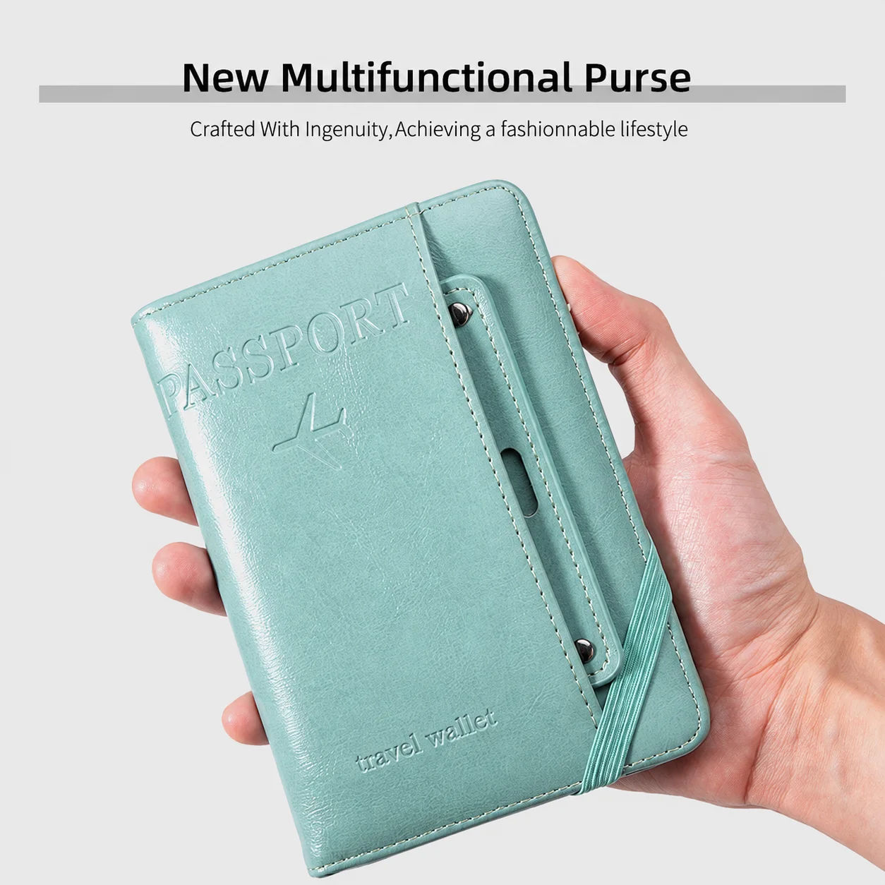 Passport Holder Clear Passport Wallet Rfid Blocking Passport Holder Water-Resistant Travel Document Holder For Everyday Document