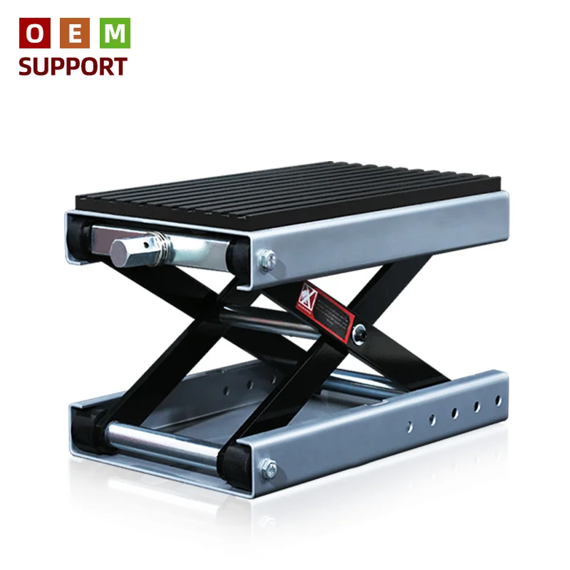 

KARLION 1102.31LBS Heavy-Duty Motorcycle Scissors Lift Jack Stand CE Certified Manual Drive 10-Year Lifetime