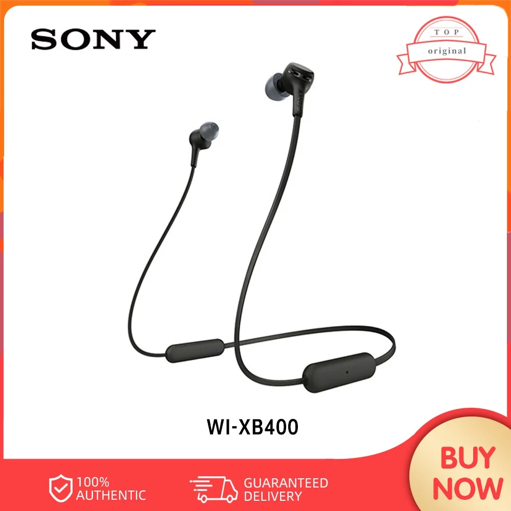 SONY Original Wi-Xb400 Wireless In-Ear Extra Bass Headphones with Bluetooth Quick Charge 12mm Drivers