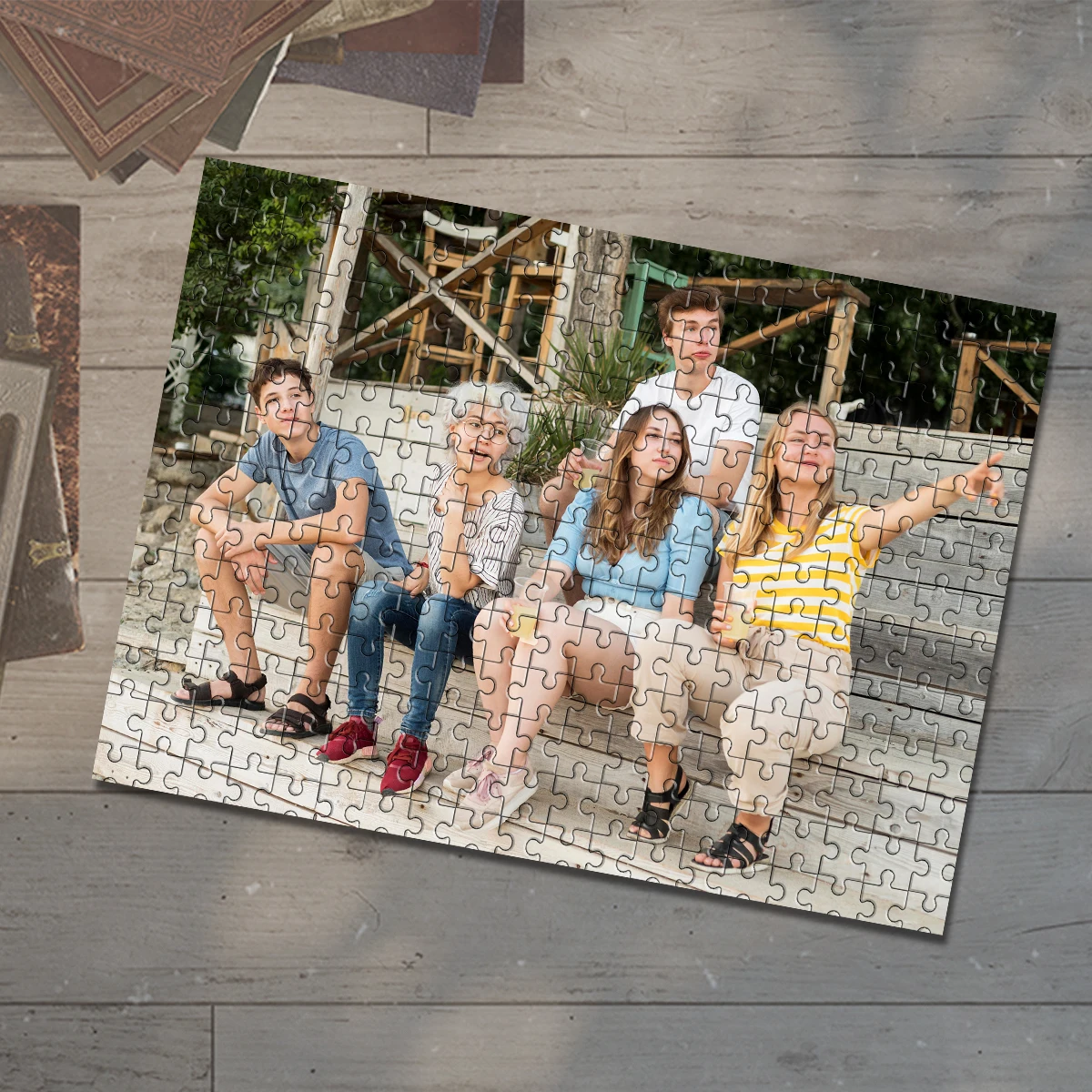 35/300/500/1083 قطعة لغز صور مخصص شخصي صور عائلية ألغاز مخصصة من الصورة هدية مثالية لأصدقائه العائلة