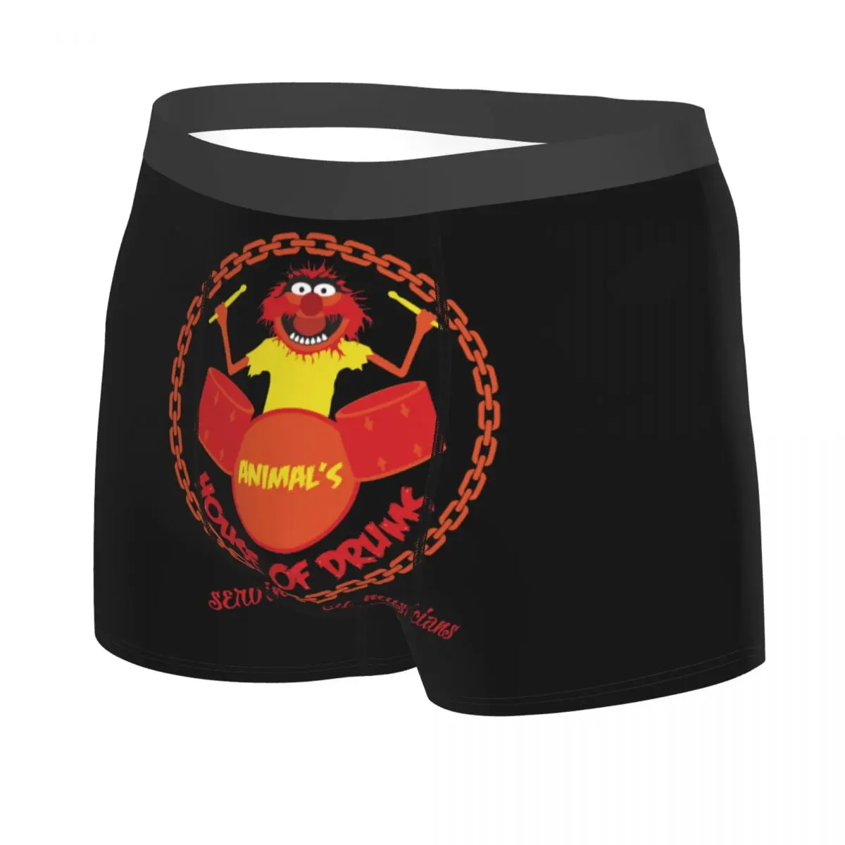 Custom Muppets House Of Drums Boxer Shorts For Homme 3D Print Anime Cartoon Underwear Panties Briefs Breathable Underpants