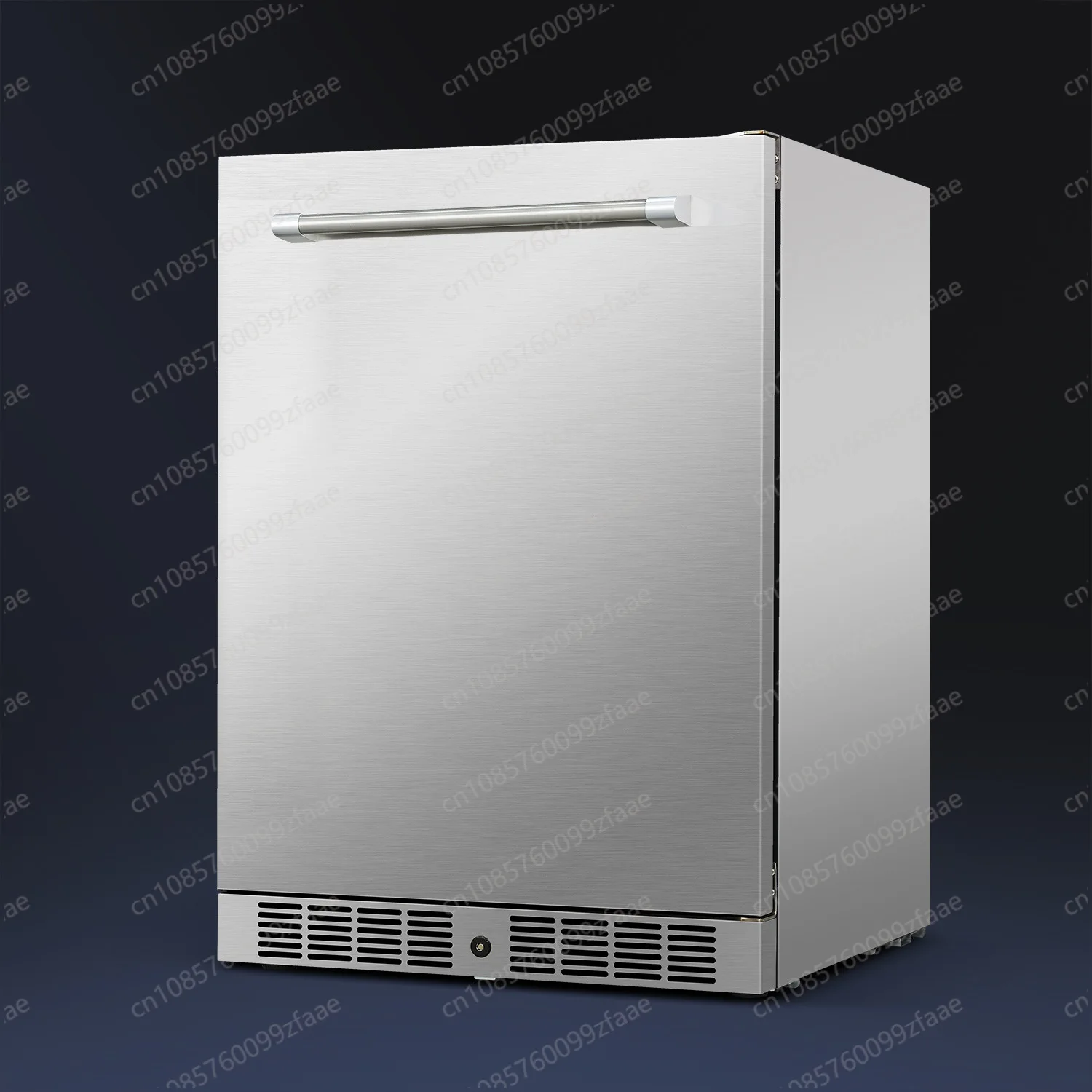 Stainless steel food and beverage fresh-keeping refrigerator large-capacity vertical supermarket display freezer