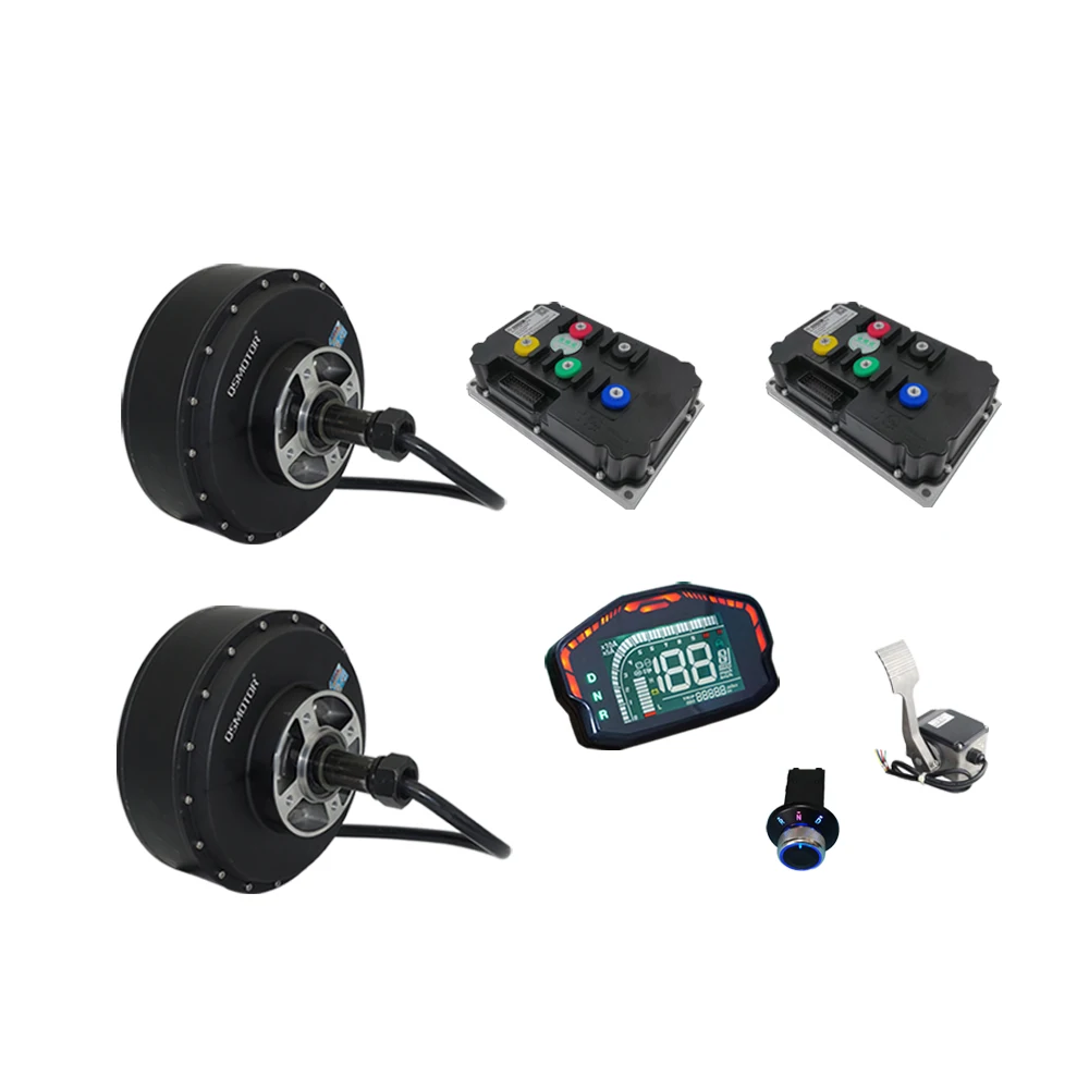 QS Motor 8000W 50H V3 Brushless BLDC Electric Car Motor Conversion Kit 273 120KPH 2WD Programmable Controller New ConditionAR
