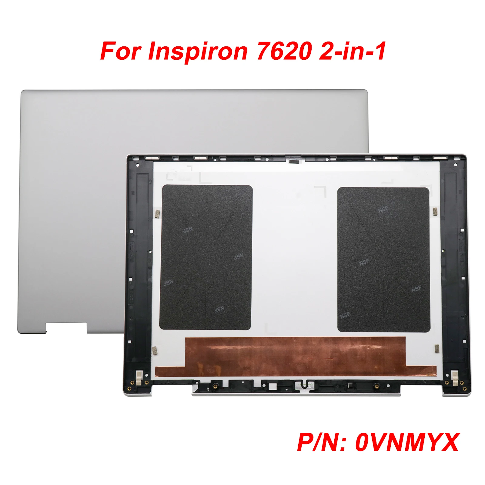 

Новая задняя крышка/крышка корпуса (верхняя часть) для Dell Inspiron 16 Plus 7620 2-в-1 FHD, серебристая, 0VNMYX