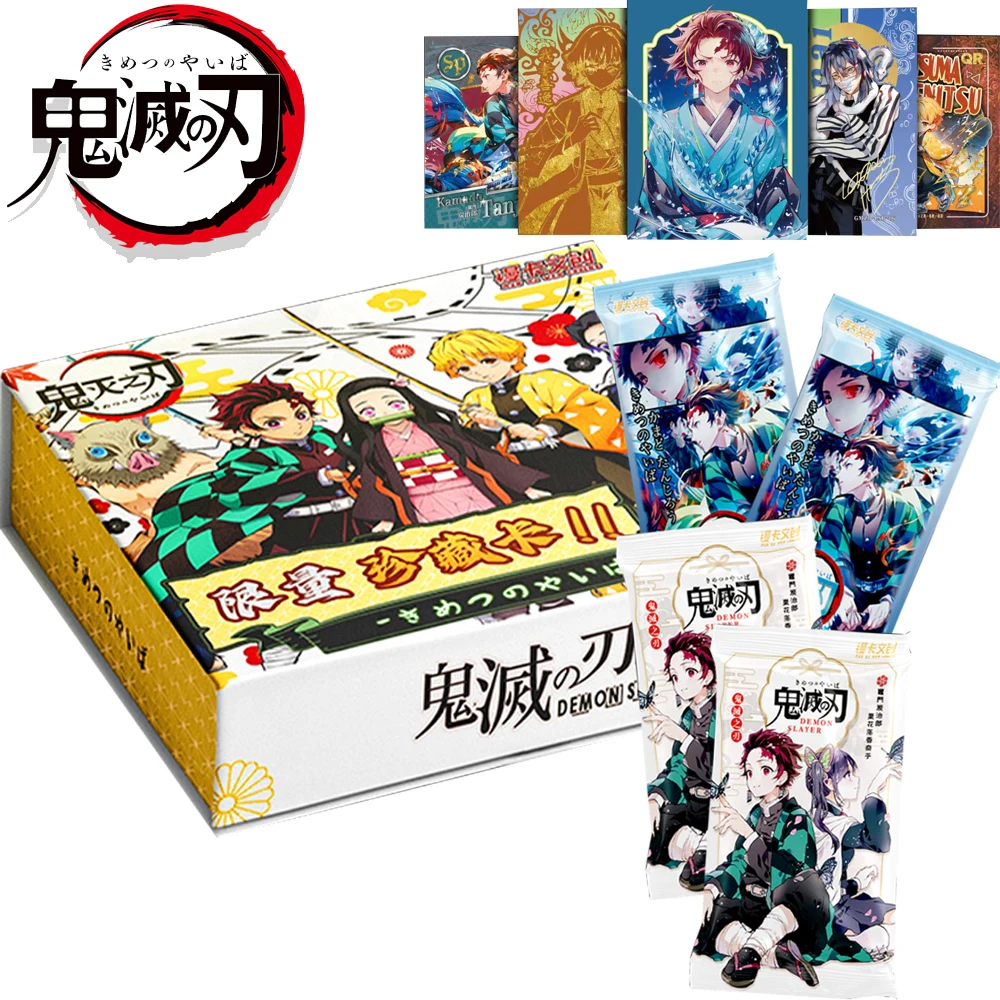 Demon Slayer Collection Rare Edition Cards Mugen Train SSP Card Ultra Rare Card Tanjirou Kamado Nezuko Character Card Toys Gifts