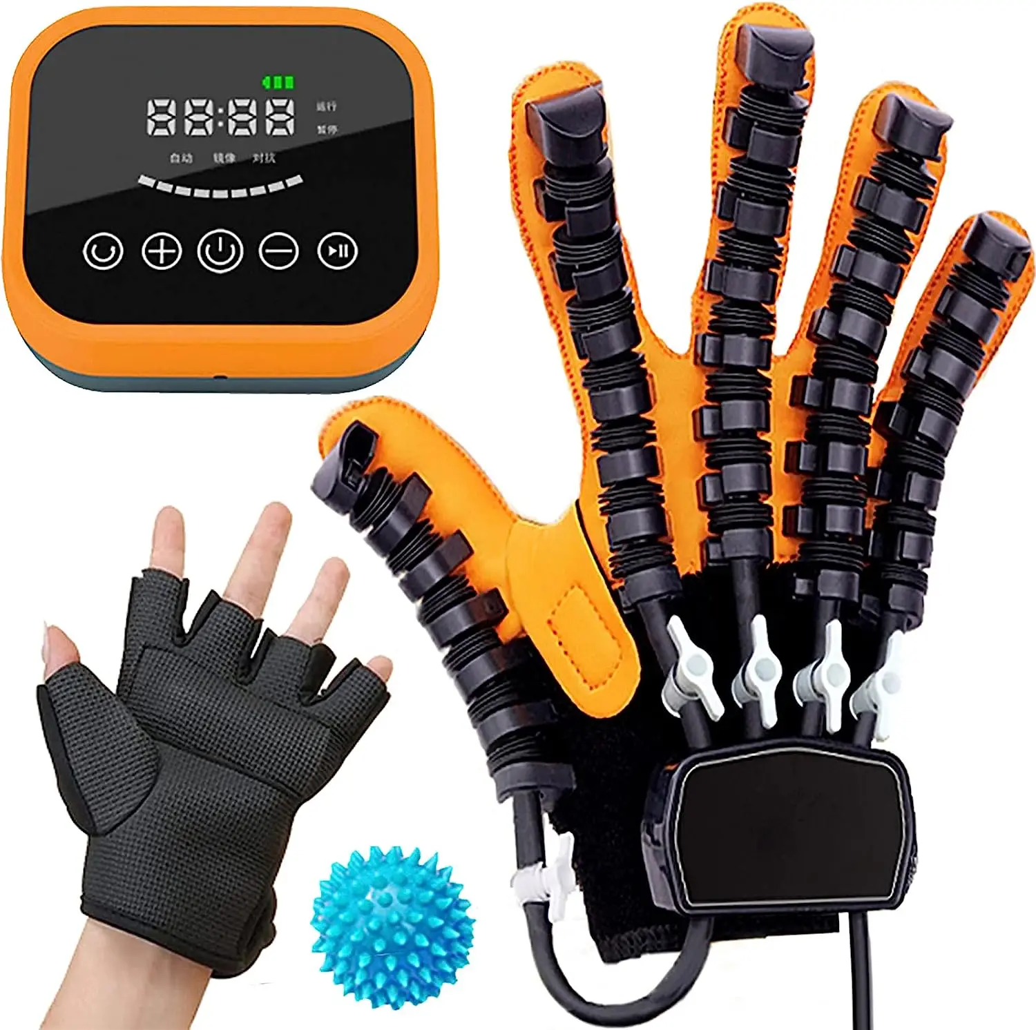 Rehabilitation Robot Gloves Hemiplegia Finger Orthosis Exerciser With 3 Training Modes Hand Physical Therapy Recovery Equipment