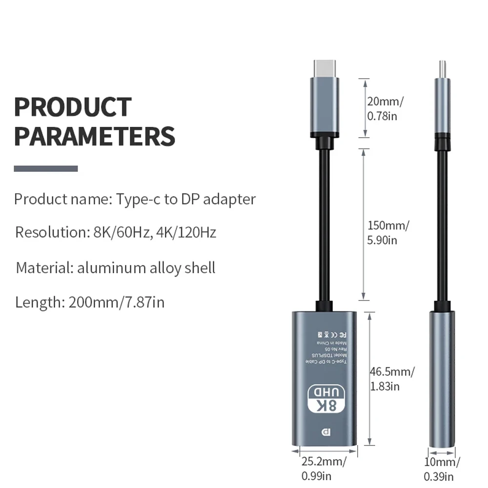 4K 60Hz Typ C zu HDMI Adapter USB 3.1 HUB HDTV Konverterkabel für iPhone 15 TV Konverter für PC MacBook iPad Samsung Laptop – Detail 12
