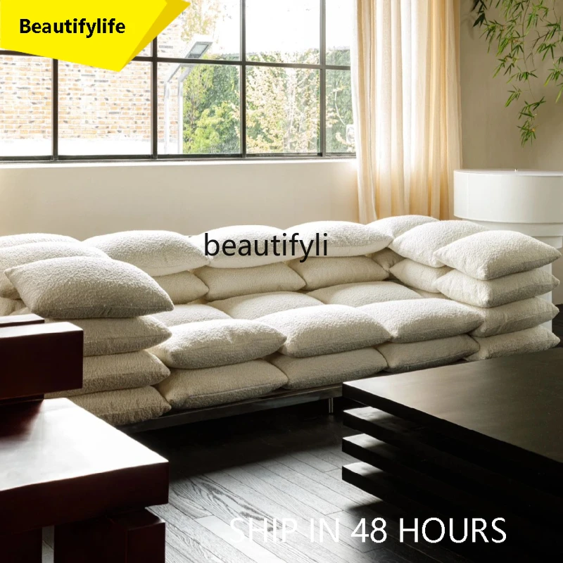 

A38 Скандинавский стиль, средневековая ткань, ремесленный диван, подушка, диван для гостиной, креативный дизайнерский диван