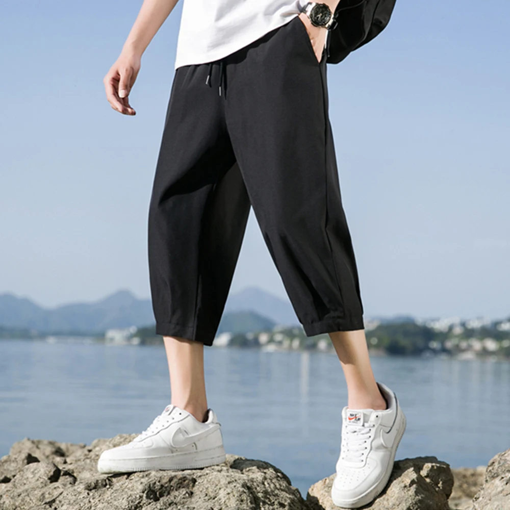 

Men's Shorts Summer Solid Color Sports Casual Fashion New Classical Breathable Outdoor Daily Beach Cropped Pants