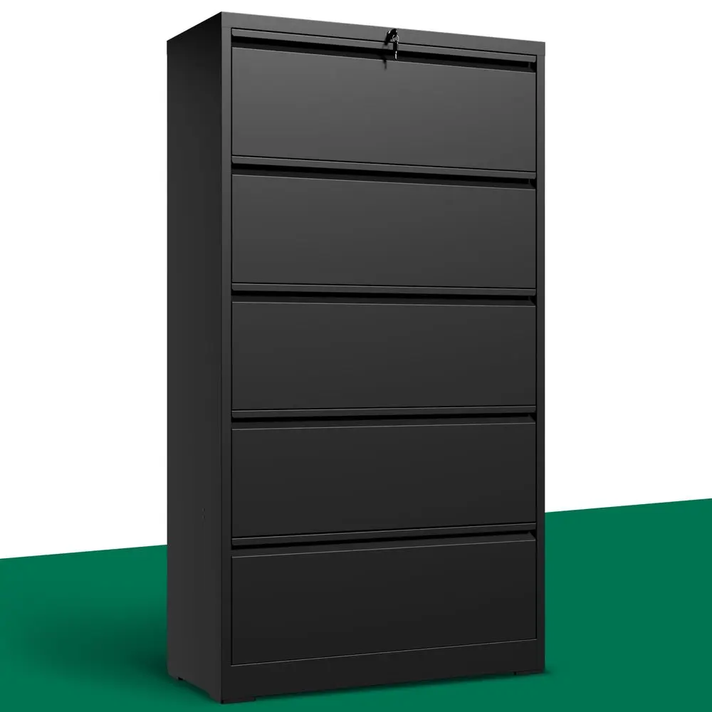 

Drawer Lateral File Cabinet with Lock, Horizontal Metal File Cabinets for Home Office, Heavy Duty Large Filing Storage Cabinet,