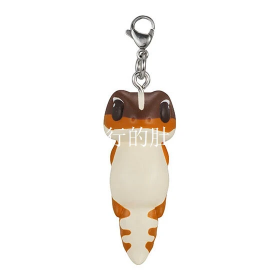 شخصية الزواحف المعلقة من غاشابون - سلسلة مفاتيح سحلية الحرباء أبو بريص، نموذج حيوان واقعي لديكور الحقيبة