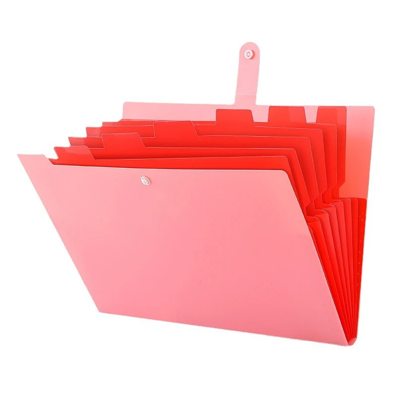 A4 Size Expanding File Folder 5 Pocket Folders For Documents Stationery Portable Paper Organizer For School Office Supplies