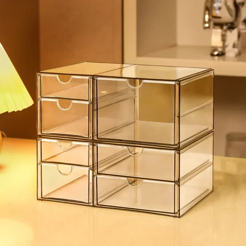 

Desktop Storage Drawers Creative Organizer Stationery Office Case Makeup Holder
