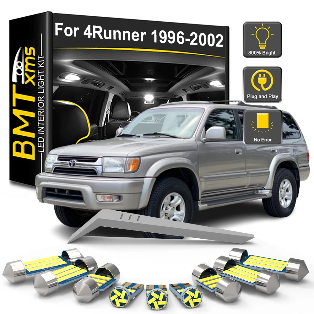 BMTxms 13Pcs Canbus LED Interior Light Bulb Kit For Toyota 4Runner MK3 1996 1997 1998 1999 2000 2001 2002 Car LED Dome Lamp