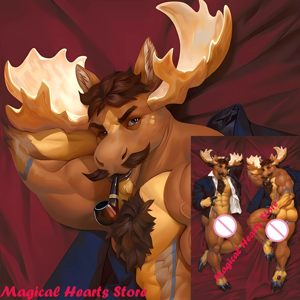 

Anime Dakimakura diffuse moose Double-sided Print Home Bedding Hugging Full Body PillowCover Case Dropshipping