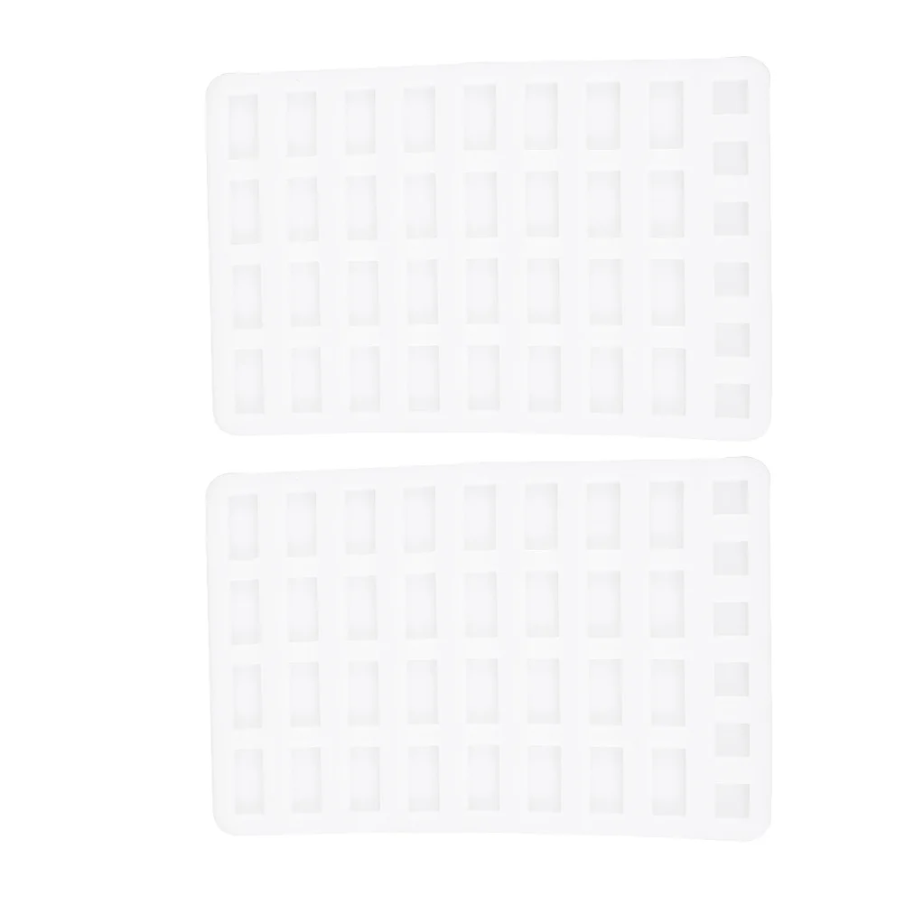 

2pcs Miniature Brick Mold Flexible Reusable Sand Table Landscape Material Silica Gel Tools Building Model Supplies