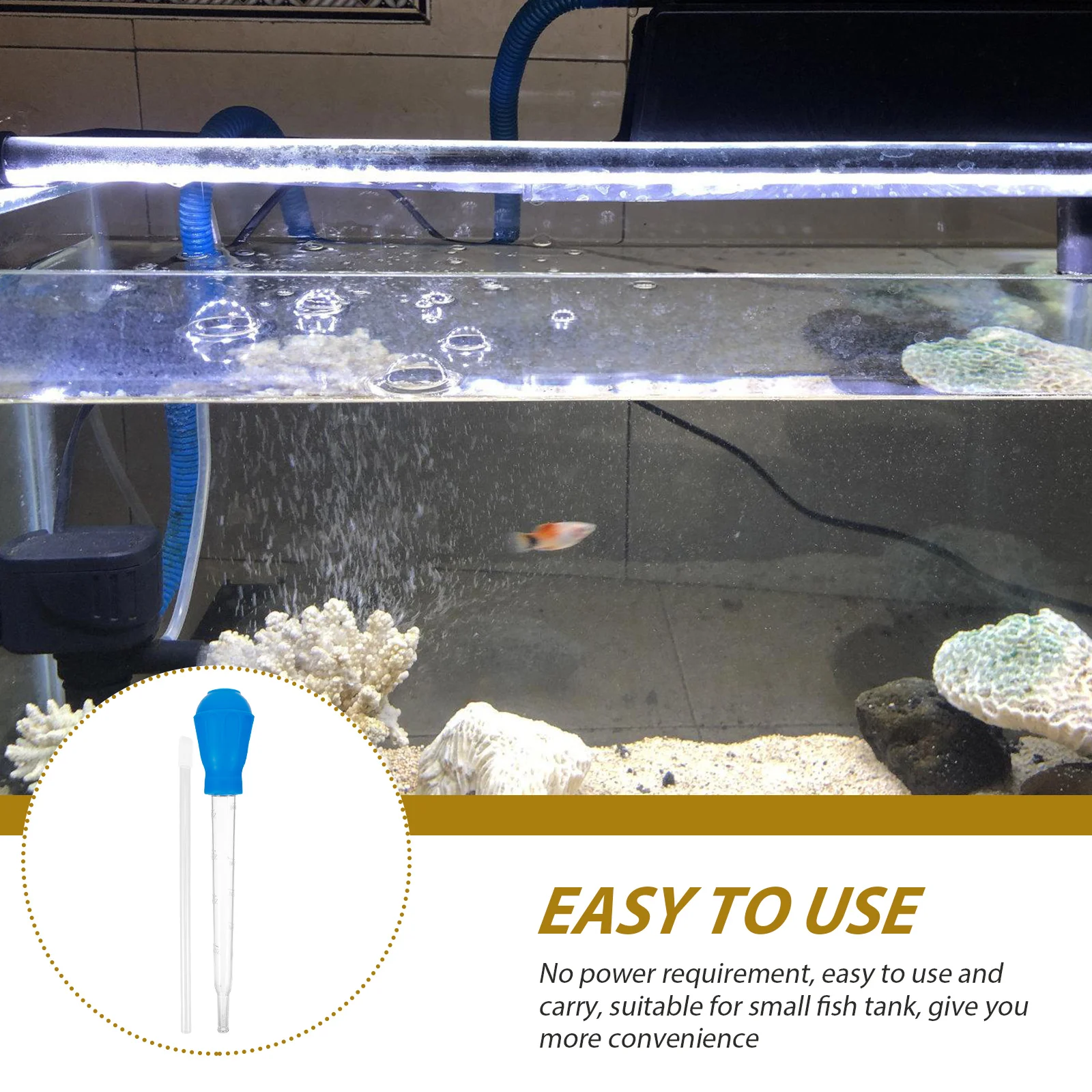 

Fish Tank Cleaner 29cm 55cm Aquarium Siphon S Washer Reusable Water Tube Cleaner For Small Tank Maintenance Tool