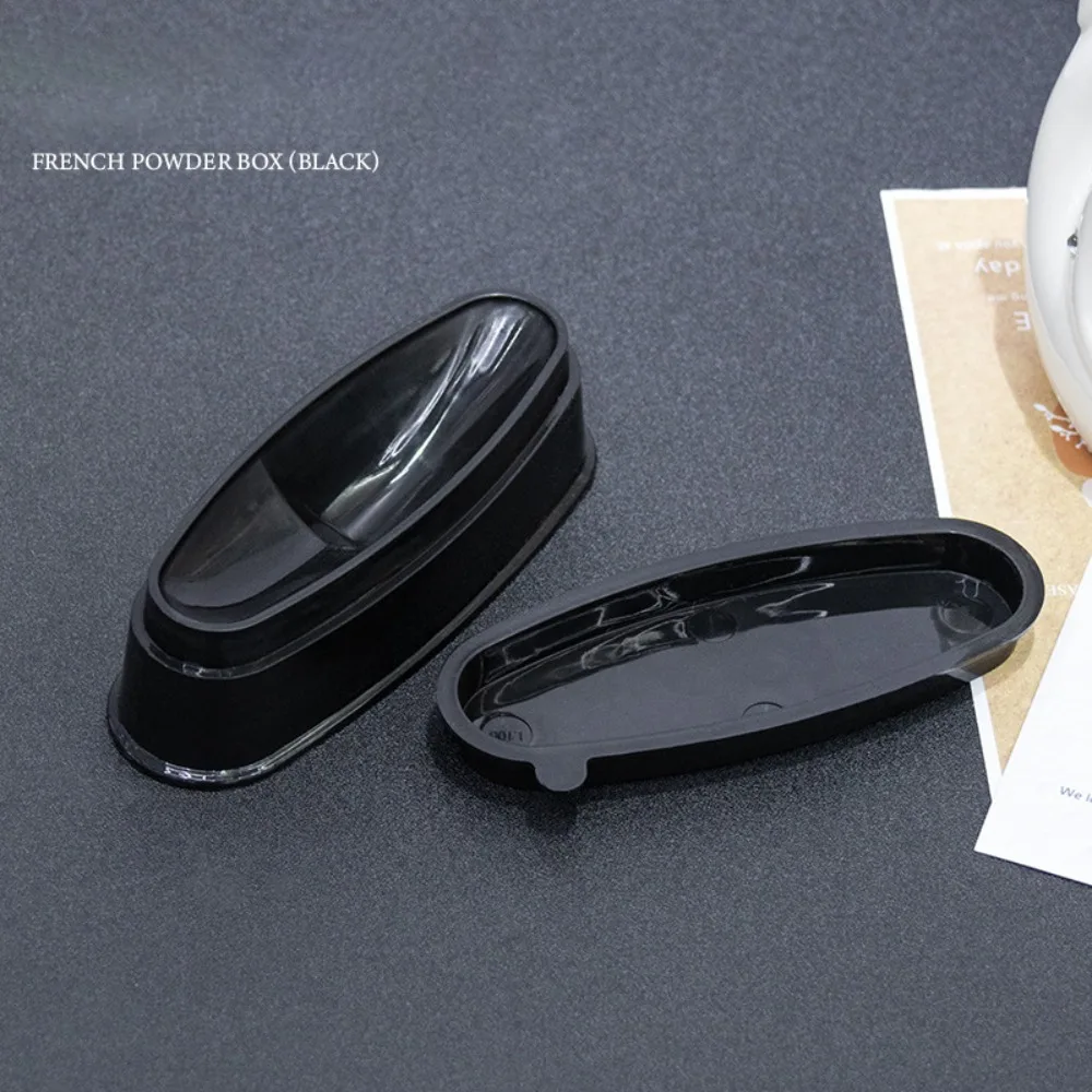 Portable Nai Art Nail Dip Container Ergonomic DIY French Manicure Trays Reusable Dipping Powder Tray Manicure Accessory