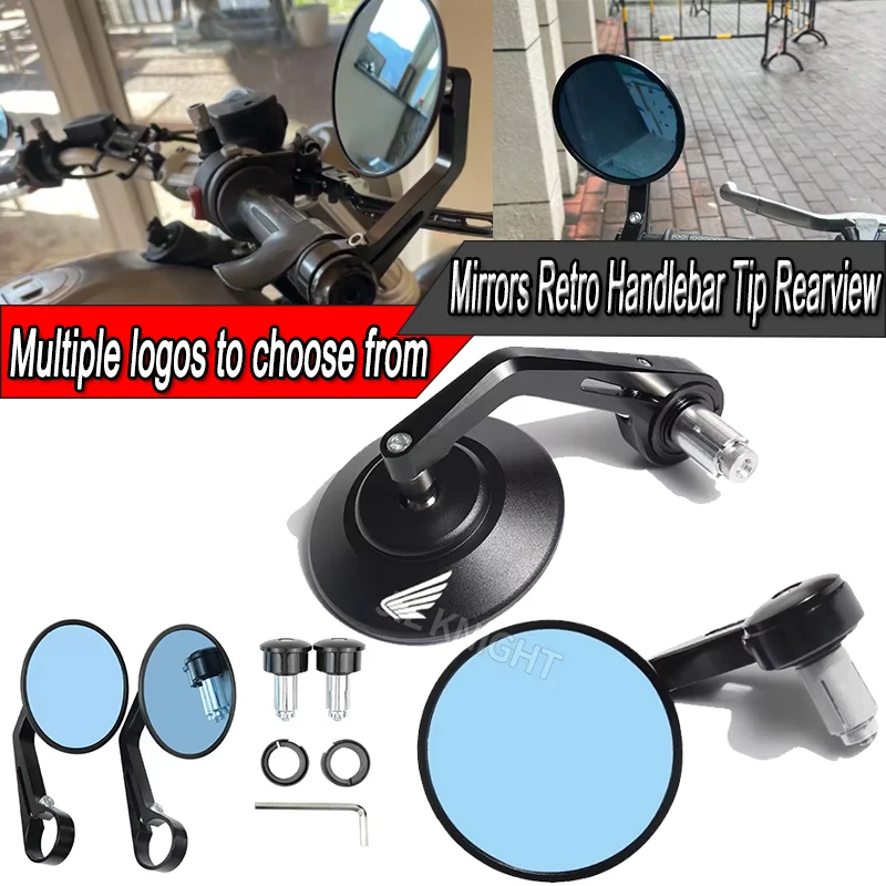 For Honda CB CB190R CB300F CB400 CB500F CB600F CB650F CB650R CB1000R CNC Motorcycle Bar End Mirrors Retro Handlebar Tip Rearview