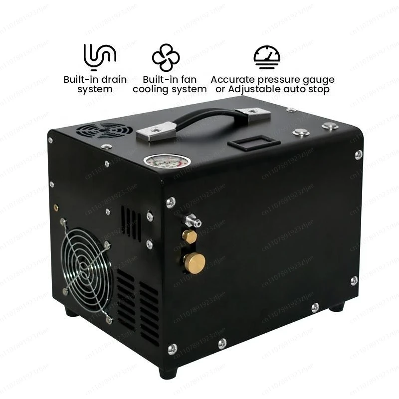 JM 300Bar PCP Compressor 4500Psi Portable High Pressure Air Compressor with 12V Power Adapter Diving Tank Rifle TXET061