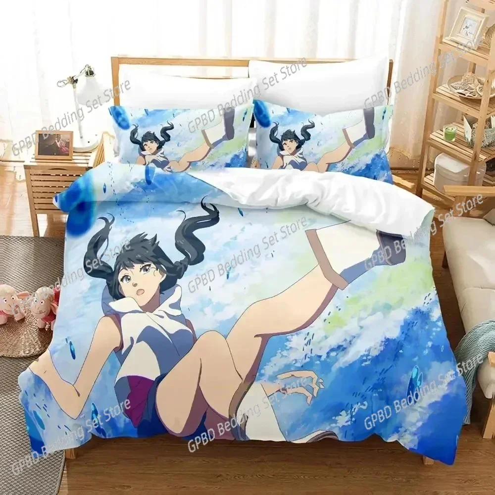 

Luxury New 3D Print Anime Weathering with You Bedding Set Duvet Cover Bed Set Quilt Cover Pillowcase Queen Boys Adult Bedding