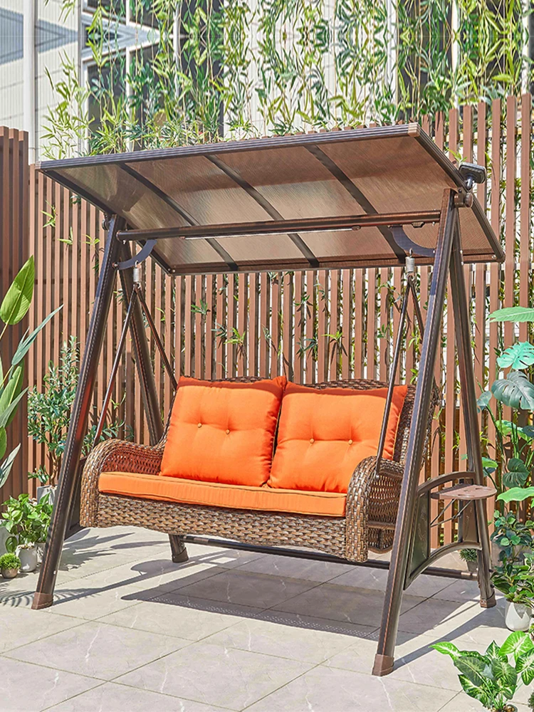 

Custom outdoor swing rocking chair patio cradle outdoor garden villa balcony open-air swing