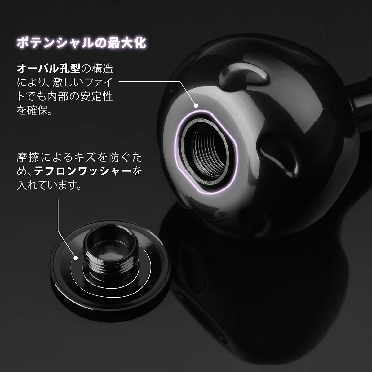 مقبض طاقة بكرة تيتانيوم Gomexus 38 مللي متر لـ Shimano Stella Nasci FC Stradic FL Vanquish 0 Daiwa BG MQ Certate Exist LT 2000-5000