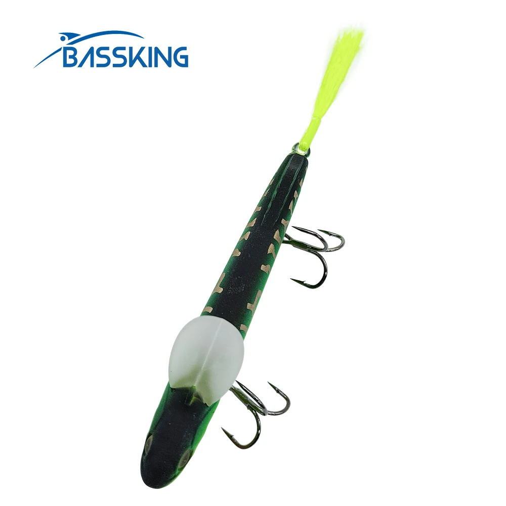 BASSKING Nổi Bút Chì Mồi 68Mm 5G Mồi Dụ Cá Lông Đuôi Nhựa Nhân Tạo Mồi Pesca Swimbait Bass Wobbler