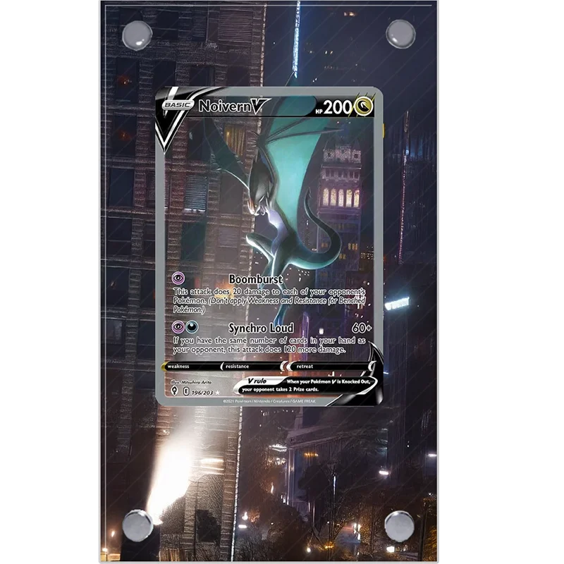 

Art Display for Pokemon Card PTCG Noivern Anime Game Collection Expand Art Gifts Self Made Acrylic Protective Case Keychain Toys