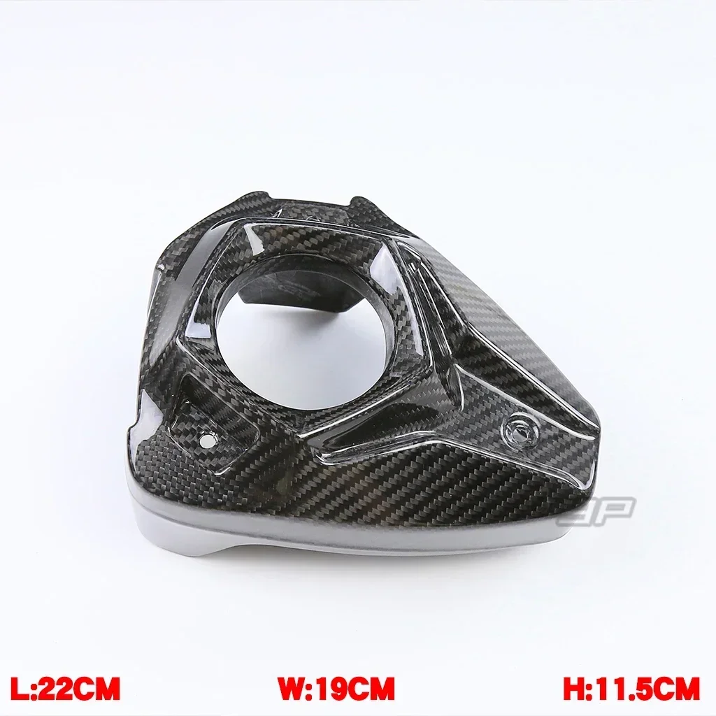 Motorcycle Real Carbon Fiber Exhaust Pipe Cover Heat Shield Guard Trim Fairing Kits For KAWASAKI ZH2 Z H2 2020 2021 2022 2023