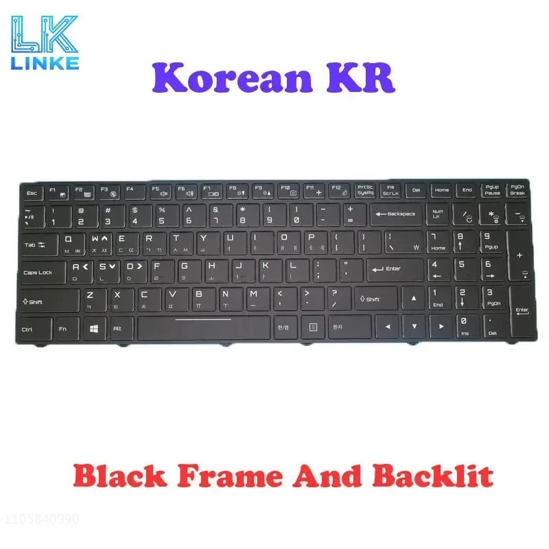 JY Laptop Backlit N850 N855 N857 N860 N870 EK HJ N850KP6 Keyboard For 한성컴퓨터 For Hansung EH58 For BossMonster STORM84 144 Korean