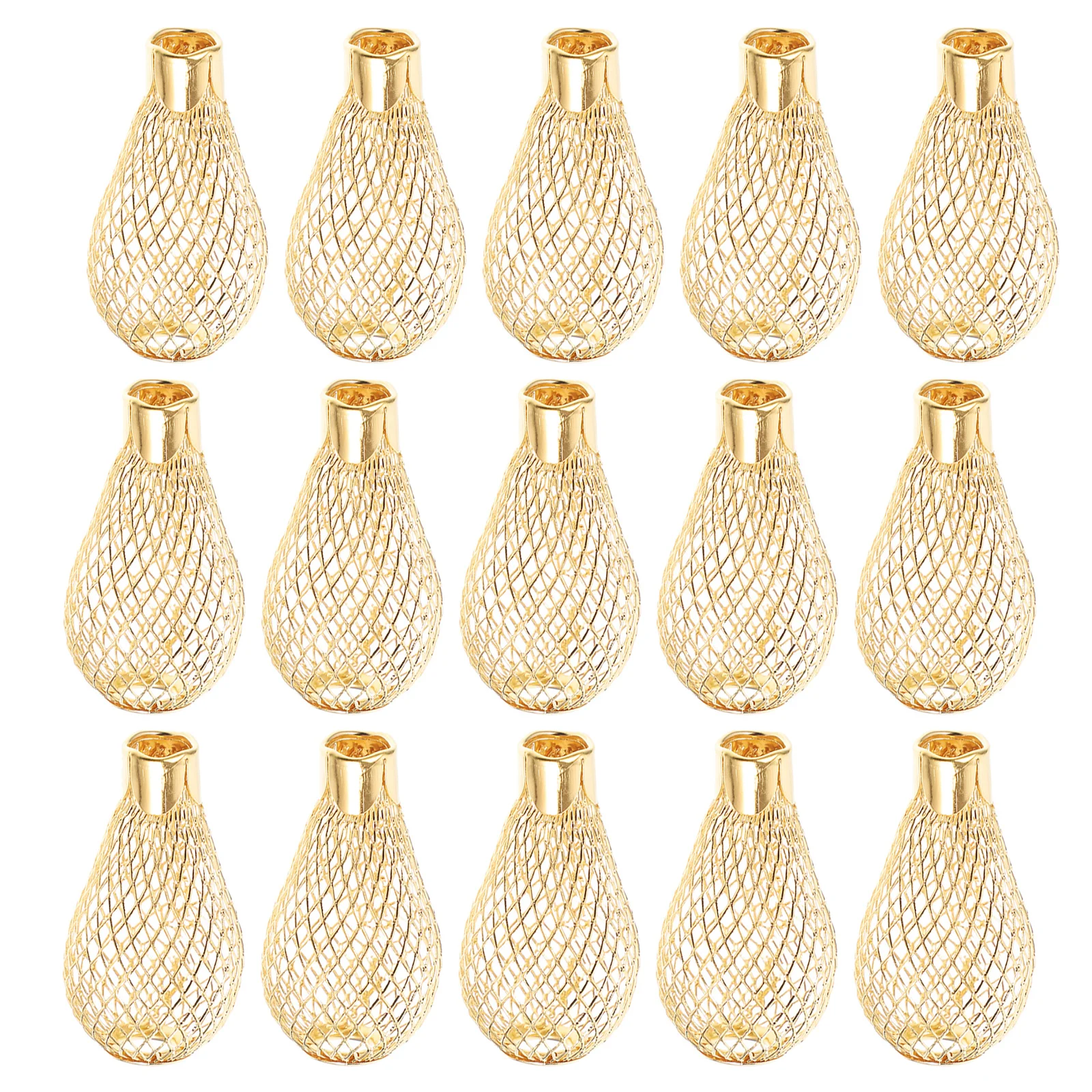 

30Pcs Decorative Iron Lamp Shades Hollow Out Metal Pendant Light Covers DIY Fairy Light Bulb Cages for Ceiling String Lights