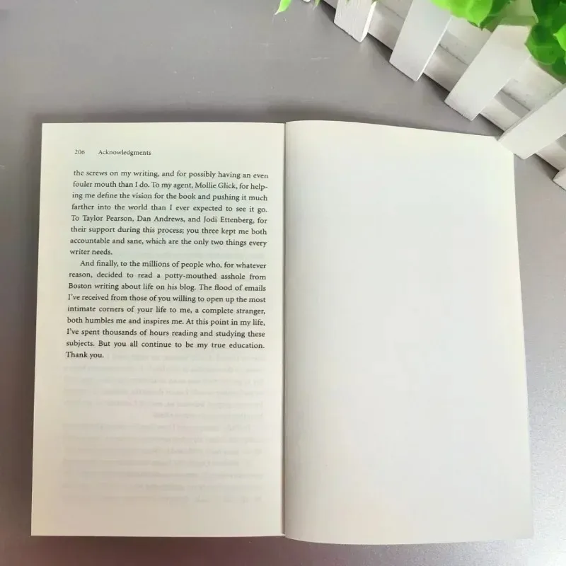 Rebuild happiness and how to live as you please. Author: Mark Manson's book on relieving stress through self-management.