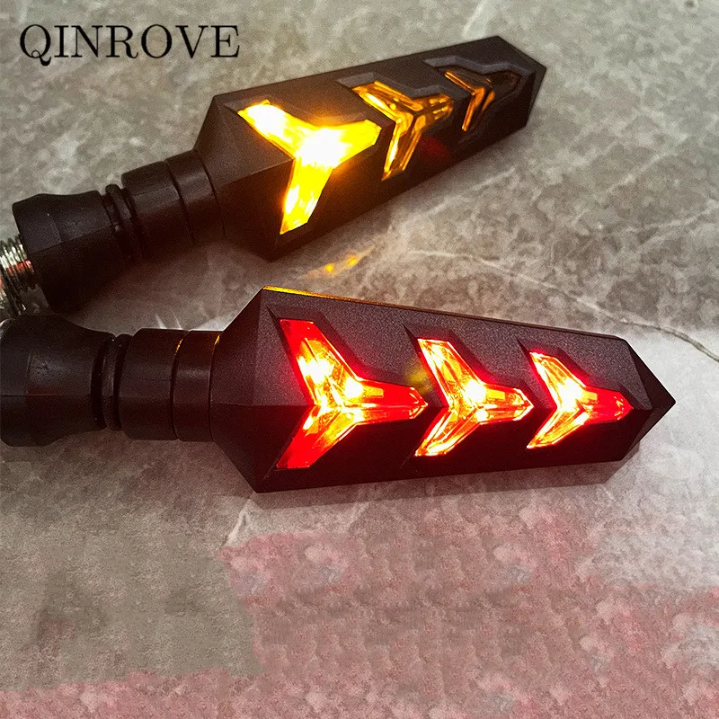 

Flowing Water LED Motorcycle Turn Signal Lights 12V Indicator Light Universal For Zontes 310 KYMCO Triumph Speed Triple 1050 675