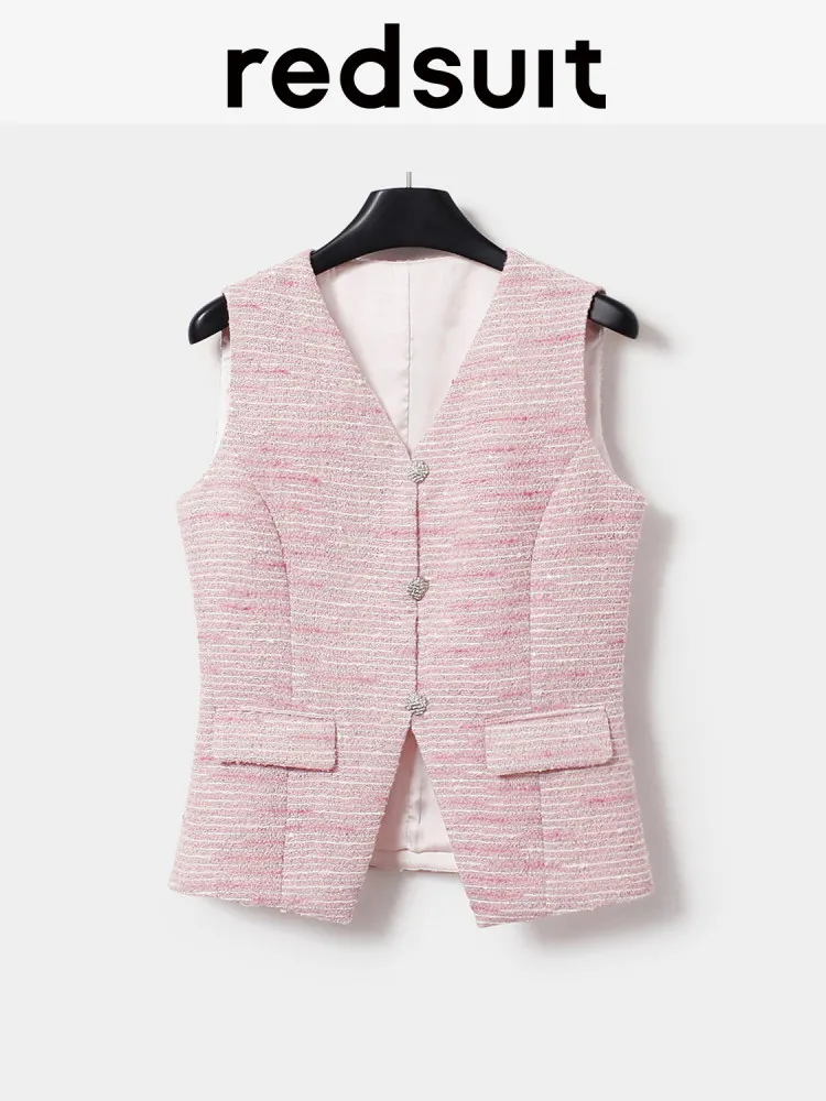 New Exquisite floral gauze powder lightweight floral vest fashionable V-neck top Custom size