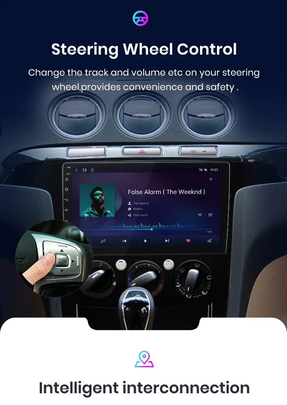 Junsun Wireless CarPlay Android Auto Radio Für Ford S-Max S max 2007-2015 Auto Intelligente Systeme RDS BT DSP 2 din autoradio – Detail 14