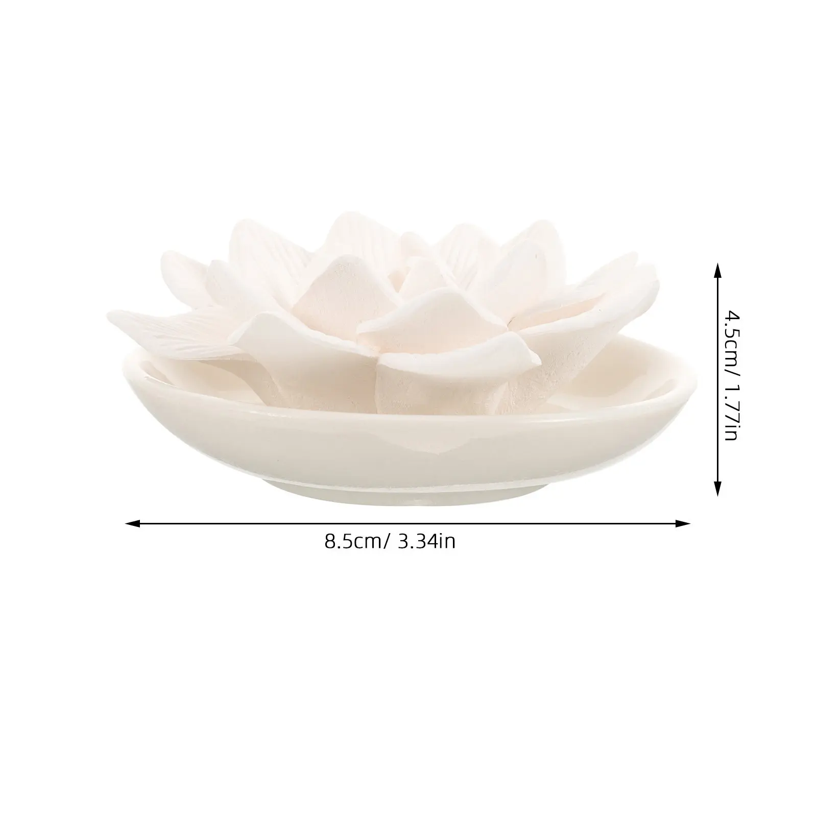 Stone Aromatherapy Diffuser – Flower-Shaped Passive Essential Oil Diffuser for Home, Office & Car