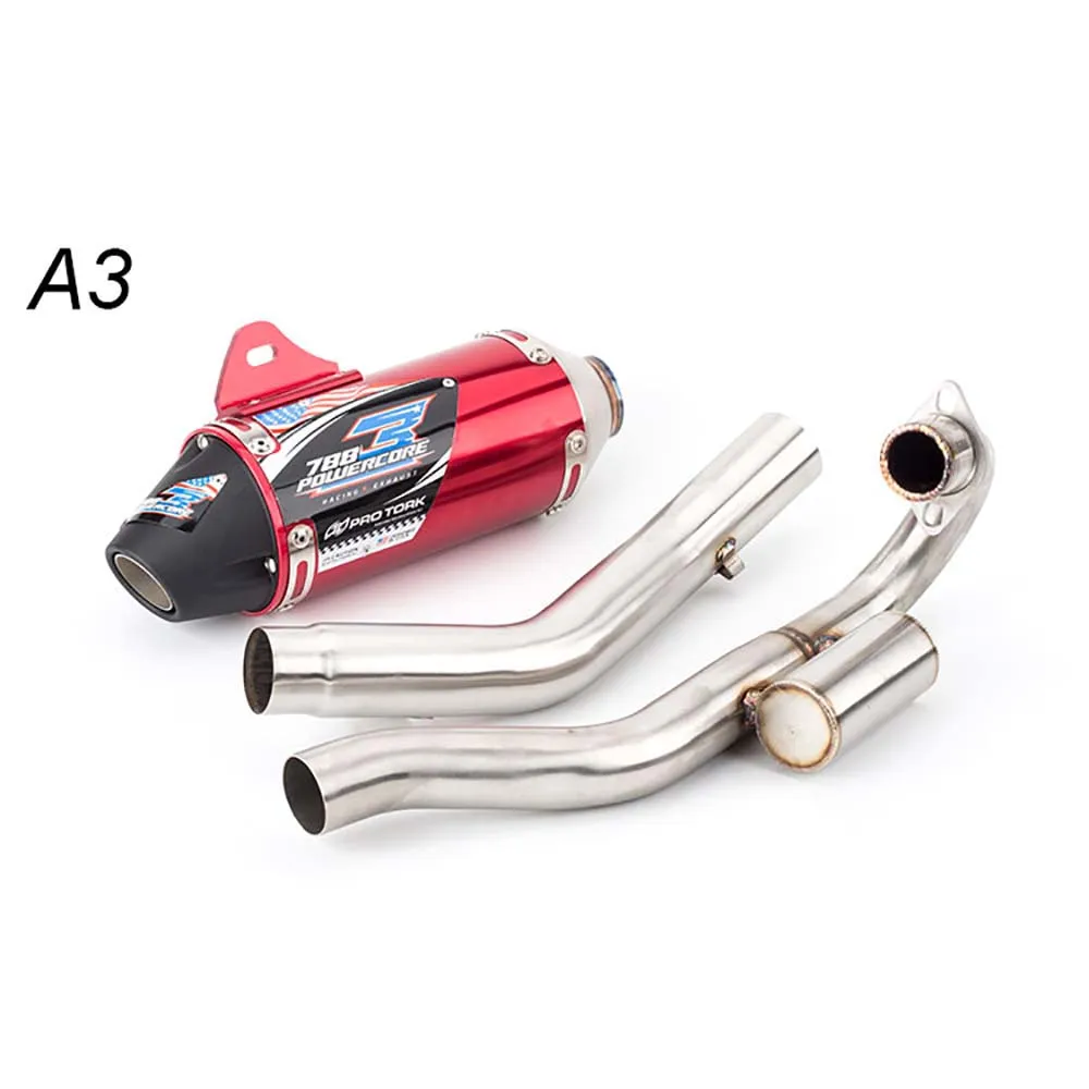 

CRF150 CRF230 CRF250 Motorcycle Exhaust Full System Muffler Escape Front Pipe Header for Honda CRF150F CRF230F 2003-2016 CRF250F